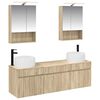 vidaXL Badkamerkastenset 5 st Sonoma Eiken Bewerkt hout