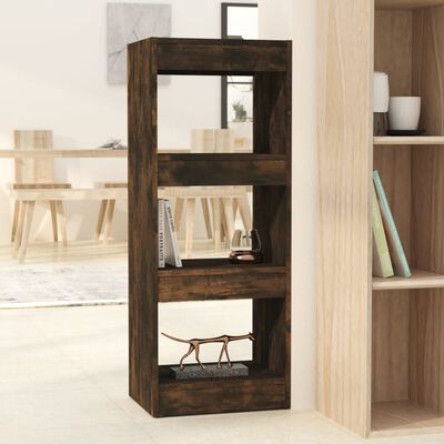 vidaXL Boekenkast/kamerscherm 40x30x103 cm bewerkt hout gerookt eiken