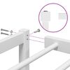 vidaXL Bedframe metaal wit 193x203 cm