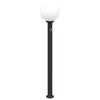 vidaXL Bolderverlichting met sensor 120 cm zwart IP44