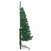 vidaXL Hoek Kunstkerstboom met 150 LED Groen 120 cm PVC en Metaal