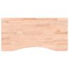 vidaXL Bureaublad 80x(36-40)x2,5 cm massief beukenhout