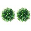 vidaXL Kunstbuxusballen met LED-verlichting 2 st 20 cm groen