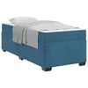 vidaXL Bedframe met matras Blauw 80 x 200 cm Stof