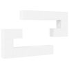 vidaXL 10-delige Tv-meubelset spaanplaat wit