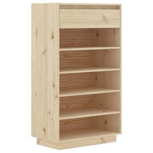 vidaXL Schoenenkast 60x34x105 cm massief grenenhout