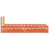 vidaXL Bedframe zonder matras massief grenenhout wasbruin 75x190 cm