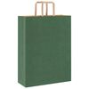 vidaXL Papieren zakken 250 st met hengsels 32x12x42 cm groen