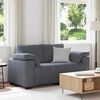 vidaXL Loveseat bank 120 cm fluweel donkergrijs