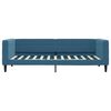 vidaXL Slaapbank met matras 90x200 cm fluweel blauw
