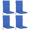 vidaXL Kussen voor stoel met hoge rug GEMERT 4 st 100% Polyester