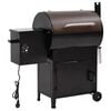 vidaXL Pelletbarbecue met schoorsteen 104 cm ijzer zwart