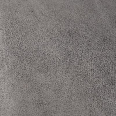 vidaXL Verzwaringsdeken met hoes 135x200 cm 10 kg stof grijs