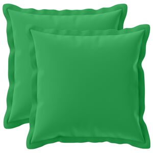 vidaXL Kussensloop 2 st HOUTEN Groen 30 x 30 cm Polyester