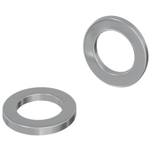 vidaXL Washers 2 pcs Zilver 10 x 10 x 1,2 mm Staal
