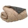 vidaXL Winter Dekbed Antraciet en Taupe 240 x 260 cm Microfiber
