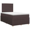 vidaXL Boxspringbed met matras Donkerbruin 120 x 190 cm Stof