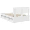 vidaXL Bedframe met hoofdeinde Wit 120 x 200 cm Massief grenenhout