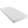 vidaXL Bed met matras stof donkergrijs 160x200 cm