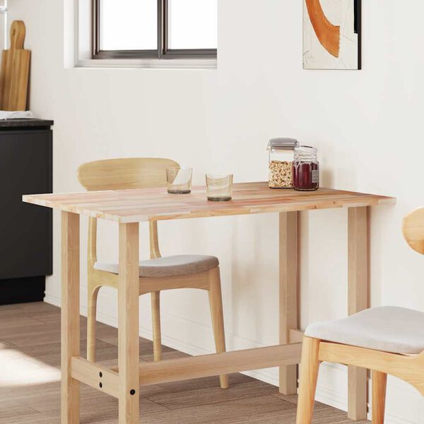 vidaXL Tafelblad rechthoekig 100x80x2 cm massief acaciahout