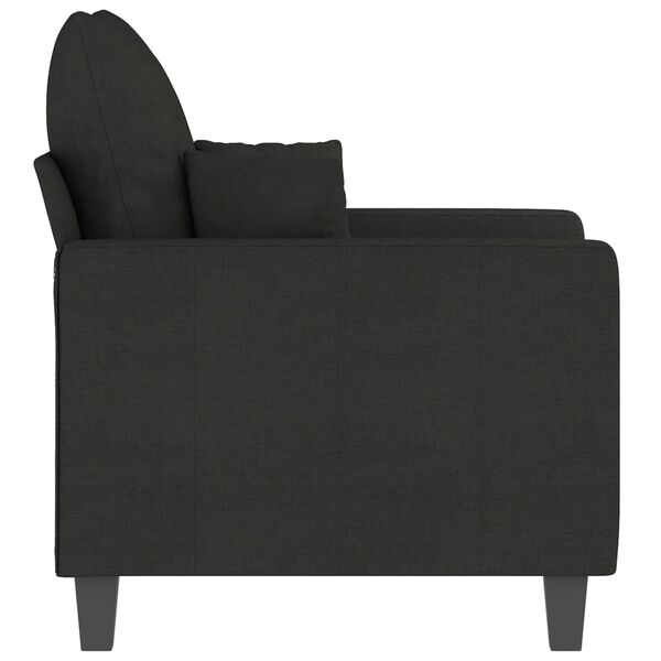 vidaXL Fauteuil 60 cm stof zwart