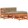vidaXL Tuin loungeset 4 st Wasbruin Massief grenenhout