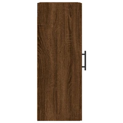 vidaXL Wandkast 34,5x34x90 cm bewerkt hout bruin eikenkleur