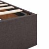 vidaXL Ottoman bed met matras 100x200cm stof donkerbruin