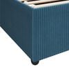 vidaXL Bedframe met matras Blauw 180 x 200 cm Stof