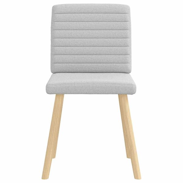 vidaXL Eetkamerstoelen 2 st stof wolk grijs