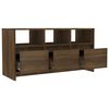vidaXL Tv-meubel 102x37,5x52,5 cm bewerkt hout bruin eikenkleur