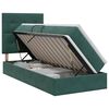 vidaXL Opslag bed met matras Donkergroen 90 x 200 cm Fluweel