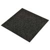 vidaXL Tapijt 20 pcs Zwart 50 x 50 x 0,5 cm Bitumen
