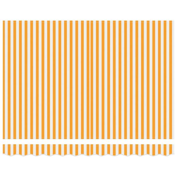 vidaXL Inklapbaar Zonnescherm Geel en Wit 300 x 250 cm