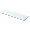 vidaXL Wandschap transparant 60x15 cm glas