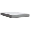 vidaXL Boxspring met matras stof lichtgrijs 160x200 cm