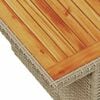 vidaXL 11-delige Tuinset met kussens poly rattan beige