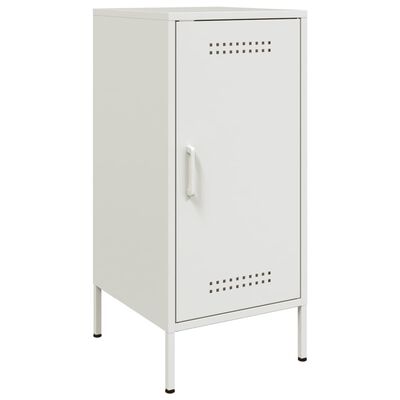 vidaXL Dressoir 36x39x79 cm koudgewalst staal wit