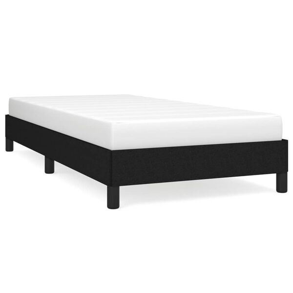 vidaXL Bedframe zonder matras 90x190 cm stof zwart
