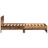 vidaXL Bedframe met hoofdeinde Oud Hout 203 x 185 x 70 cm Bewerkt hout