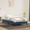 vidaXL Bedframe zonder matras 90x220 cm fluweel donkerblauw