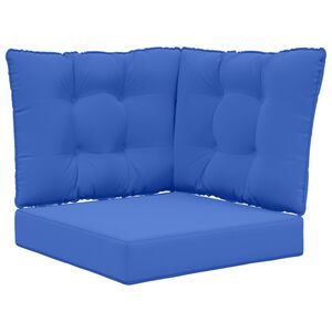 vidaXL Buiten bankkussen Polyester Koninklijk Blauw 50,5 x 50,5 cm