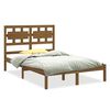 vidaXL Bedframe massief hout honingbruin 150x200 cm