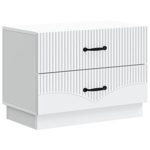 vidaXL Nachtkastje met lade Wit 62 x 34,5 x 44,5 cm Bewerkt hout