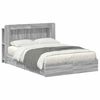 vidaXL Bedframe met opslag Grijs Sonoma 160 x 200 cm Bewerkt hout