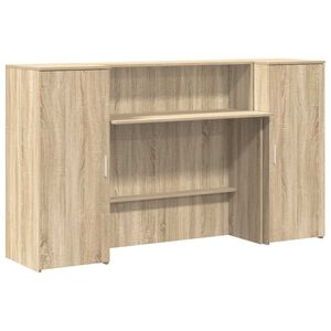 vidaXL Receptiebalie 180x50x103,5 cm bewerkt hout sonoma eikenkleurig