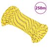 vidaXL Boottouw 5 mm 250 m polypropyleen geel