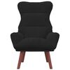 vidaXL Fauteuil Zwart 69 x 74 x 93 cm Fluweel
