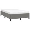vidaXL Bedframe zonder matras 120x190 cm stof donkergrijs