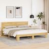 vidaXL Bedframe hoofdeinde zonder matras 200x200 cm massief hout eiken